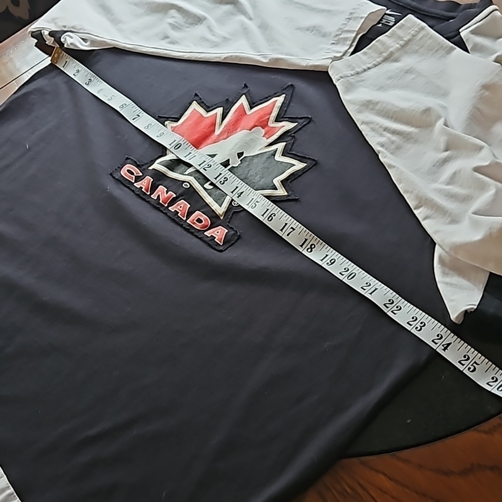 Nike Hockey Canada Black White Cotton Long Sleeve Tshirt Size XL - Picture 10 of 12
